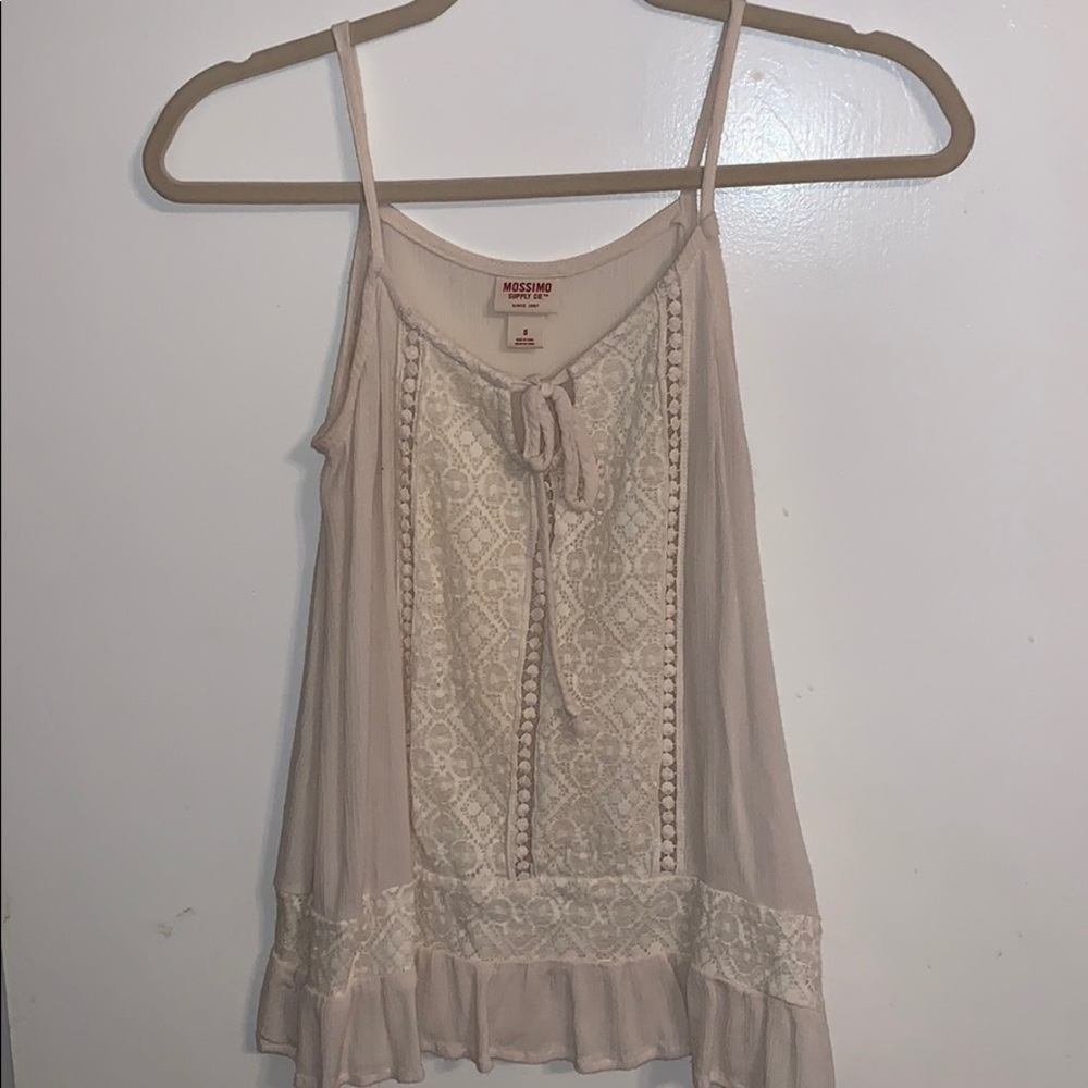 Target Lace Detail Tank Top SMALL